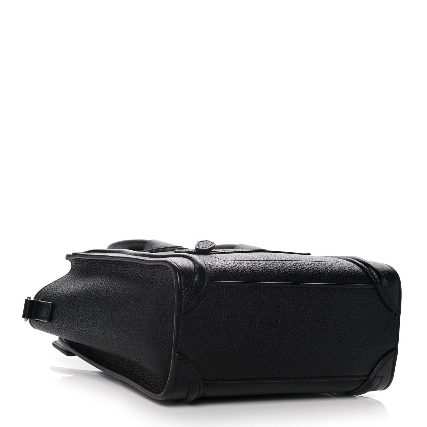 Drummed Calfskin Nano Luggage Black