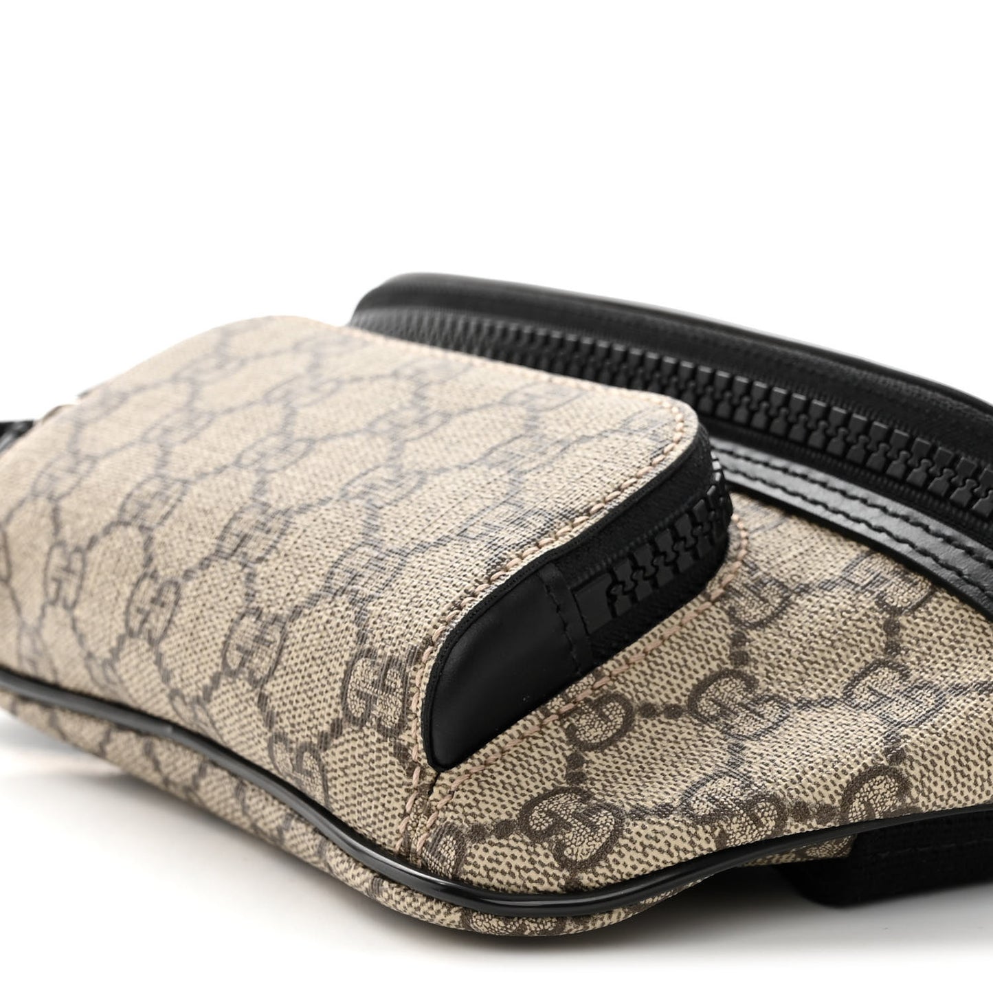 GG Supreme Monogram Belt Bag Black