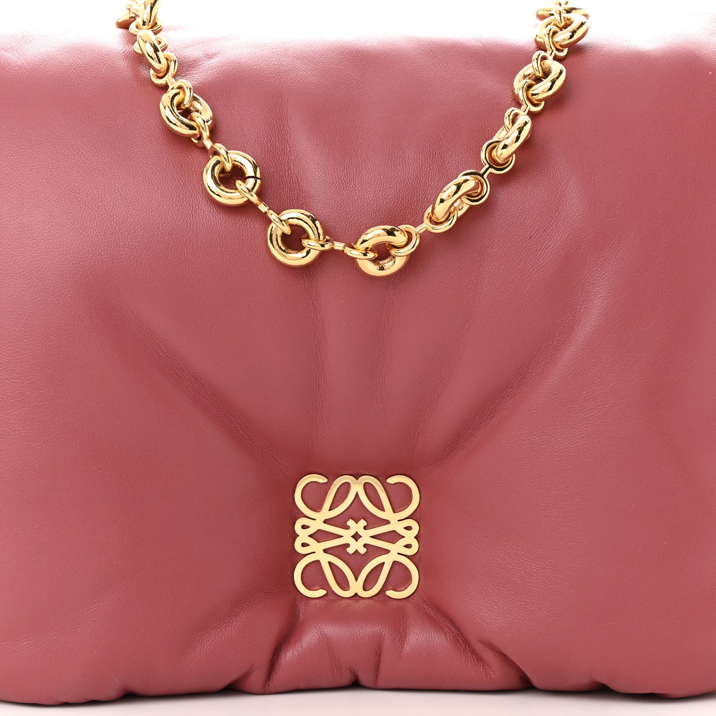 Lambskin Goya Puffer Bag Plumrose