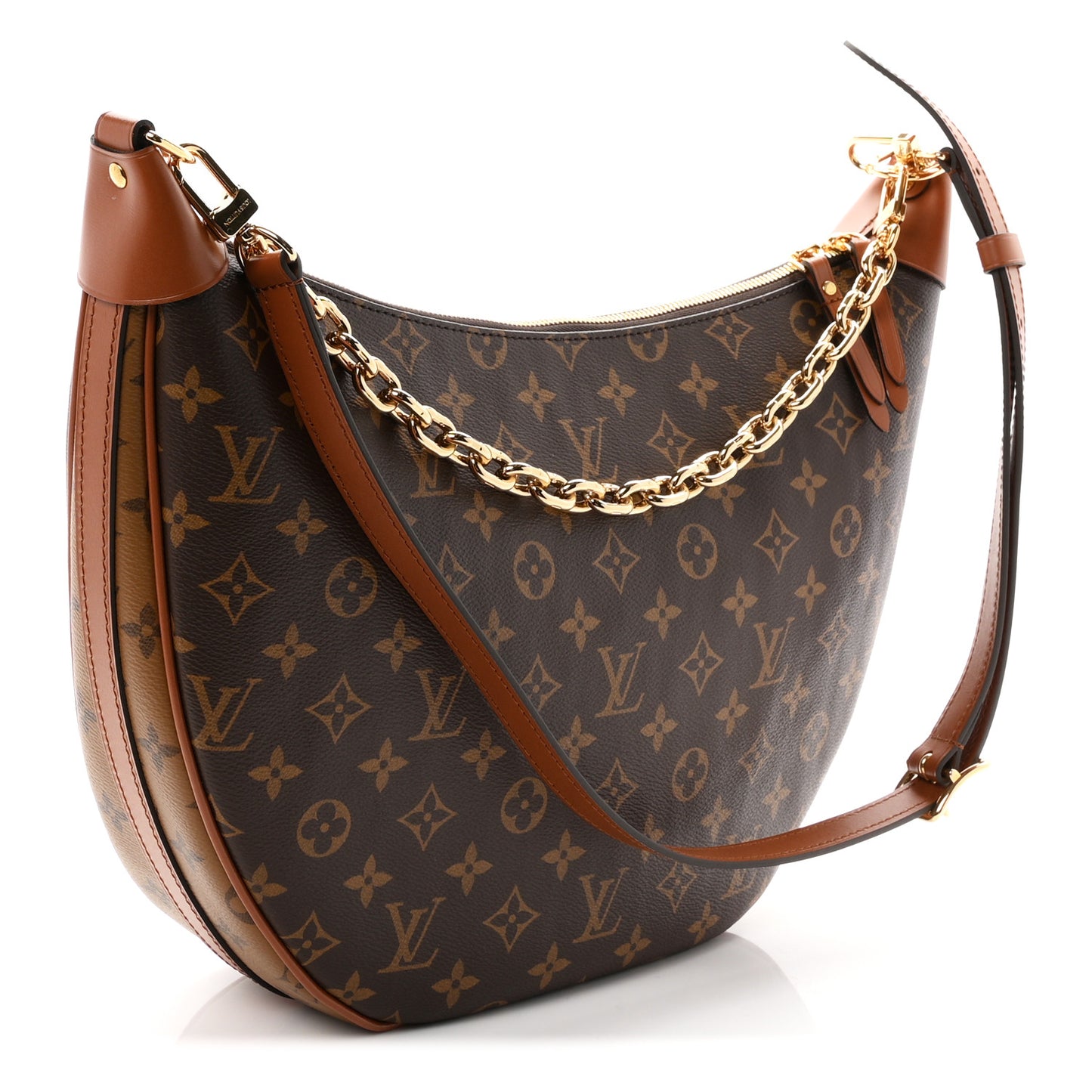 Reverse Monogram Loop Hobo