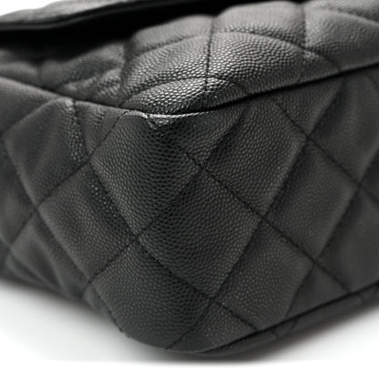 Chanel Caviar Quilted Wavy CC Hobo Black 8 of 9