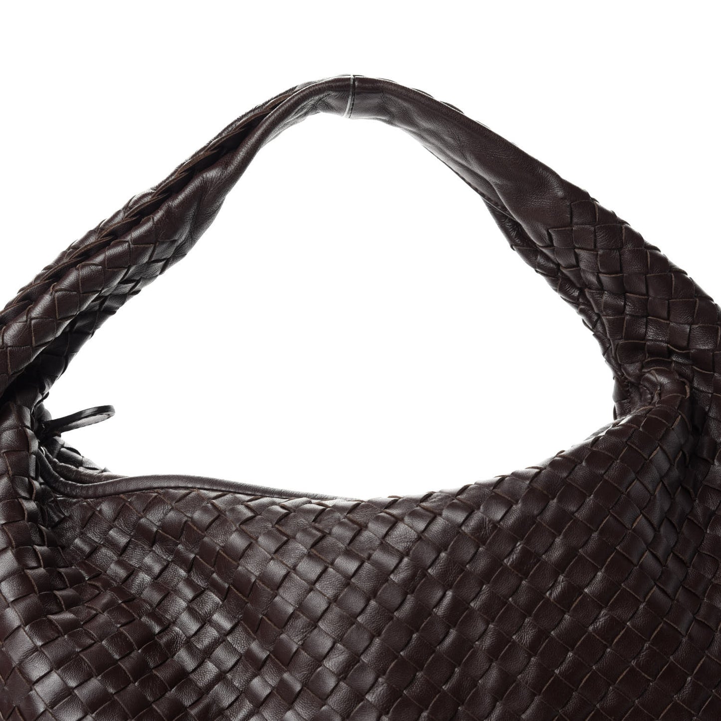 Nappa Intrecciato Large Veneta Hobo Ebano