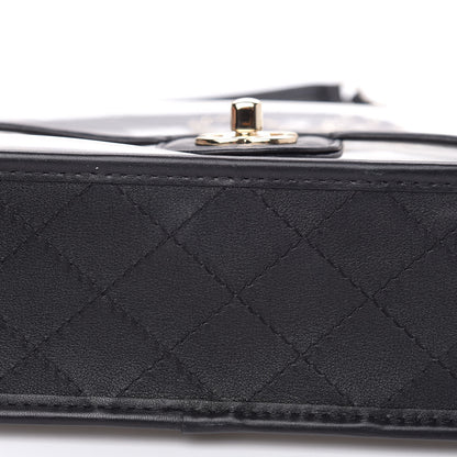 Chanel Lambskin PVC Medium Coco Sand Flap Black 11 of 12
