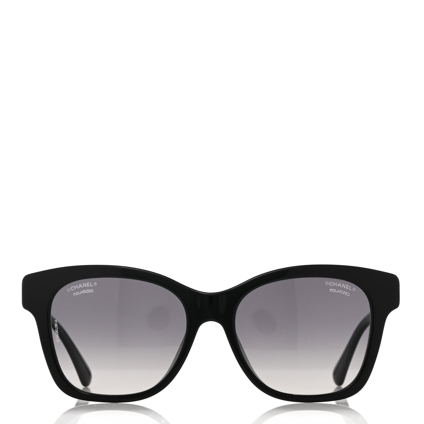 Acetate Polarized Pearl CC Square Sunglasses 5482-H-A Black