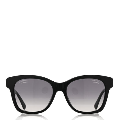 Chanel Acetate Polarized Pearl CC Square Sunglasses 5482-H-A Black 2 of 8