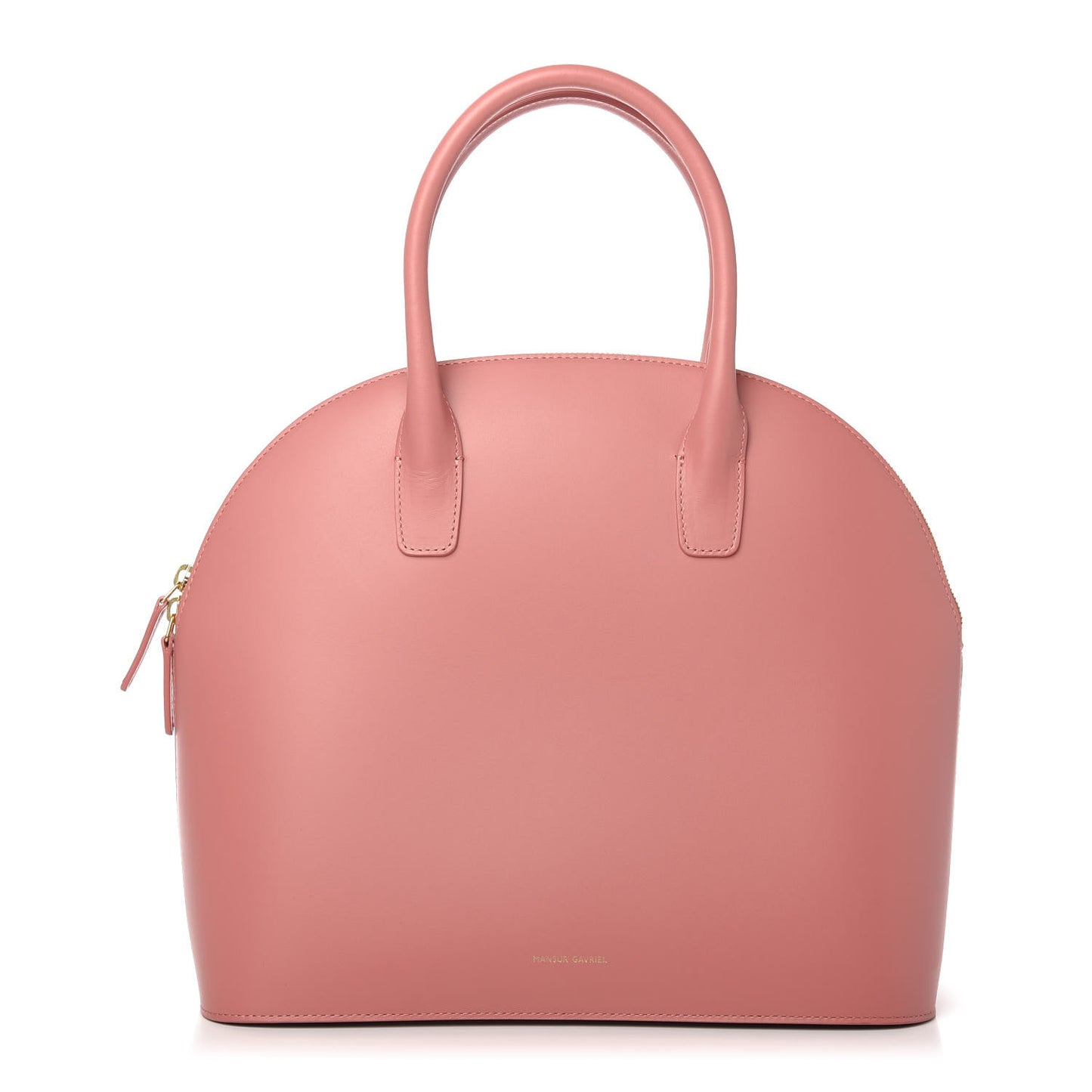 Calfskin Top Handle Rounded Bag Blush