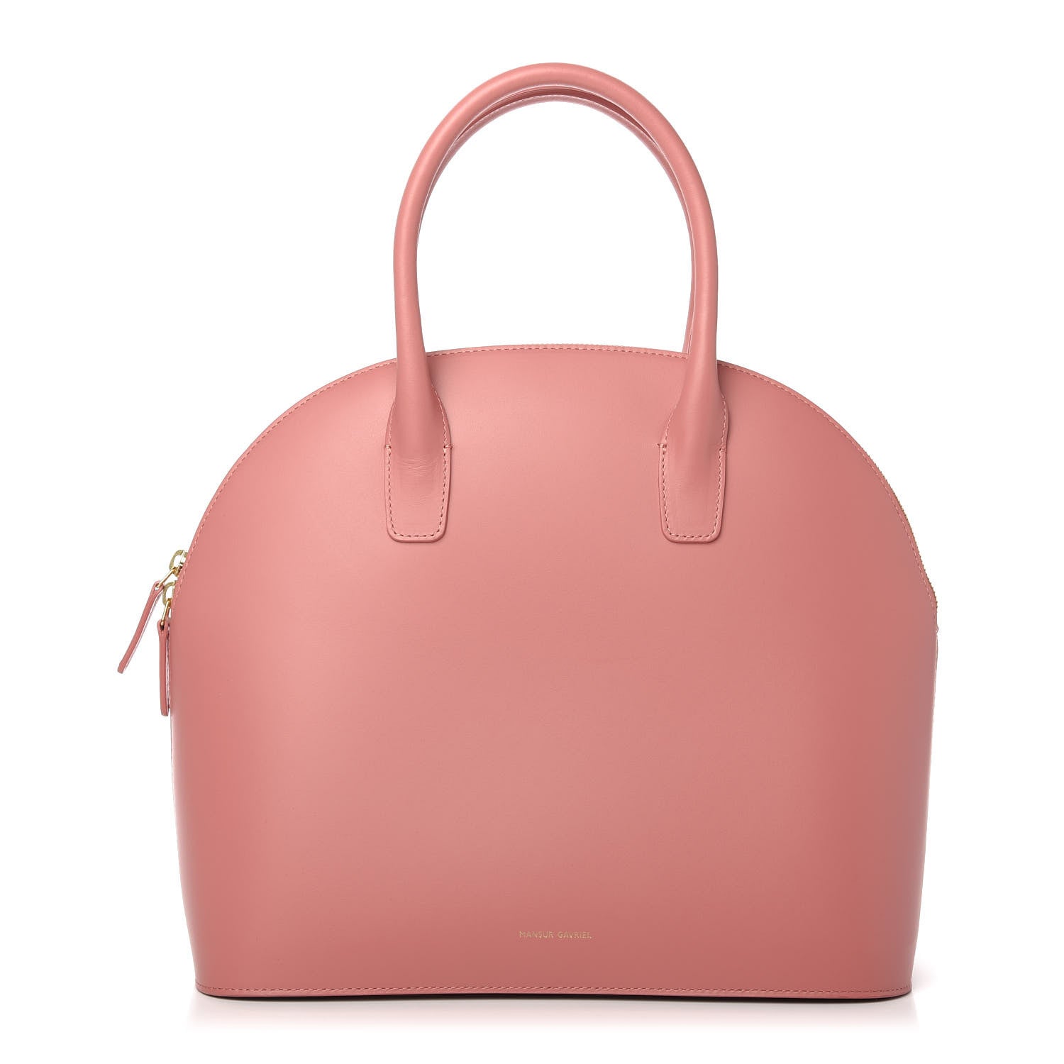 Mansur Gavriel Calfskin Top Handle Rounded Bag Blush 1 of 9