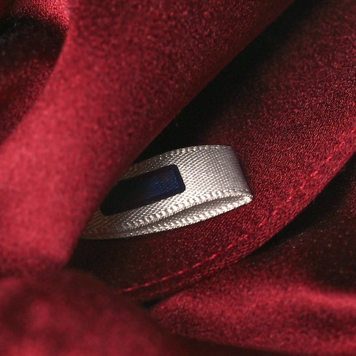 Satin Crystal Titania Clutch Red