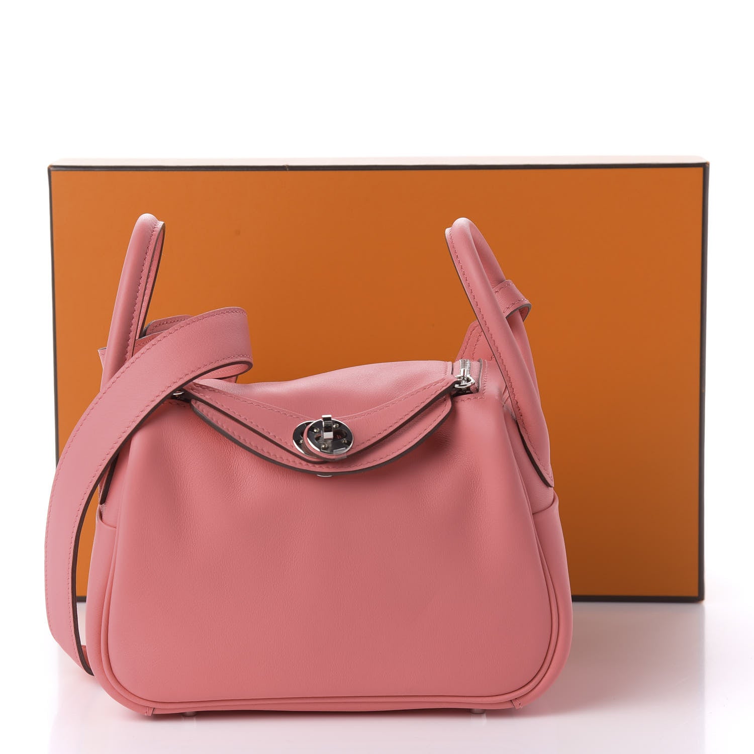 Hermes Swift Mini Lindy 20 Rose Ete 11 of 11