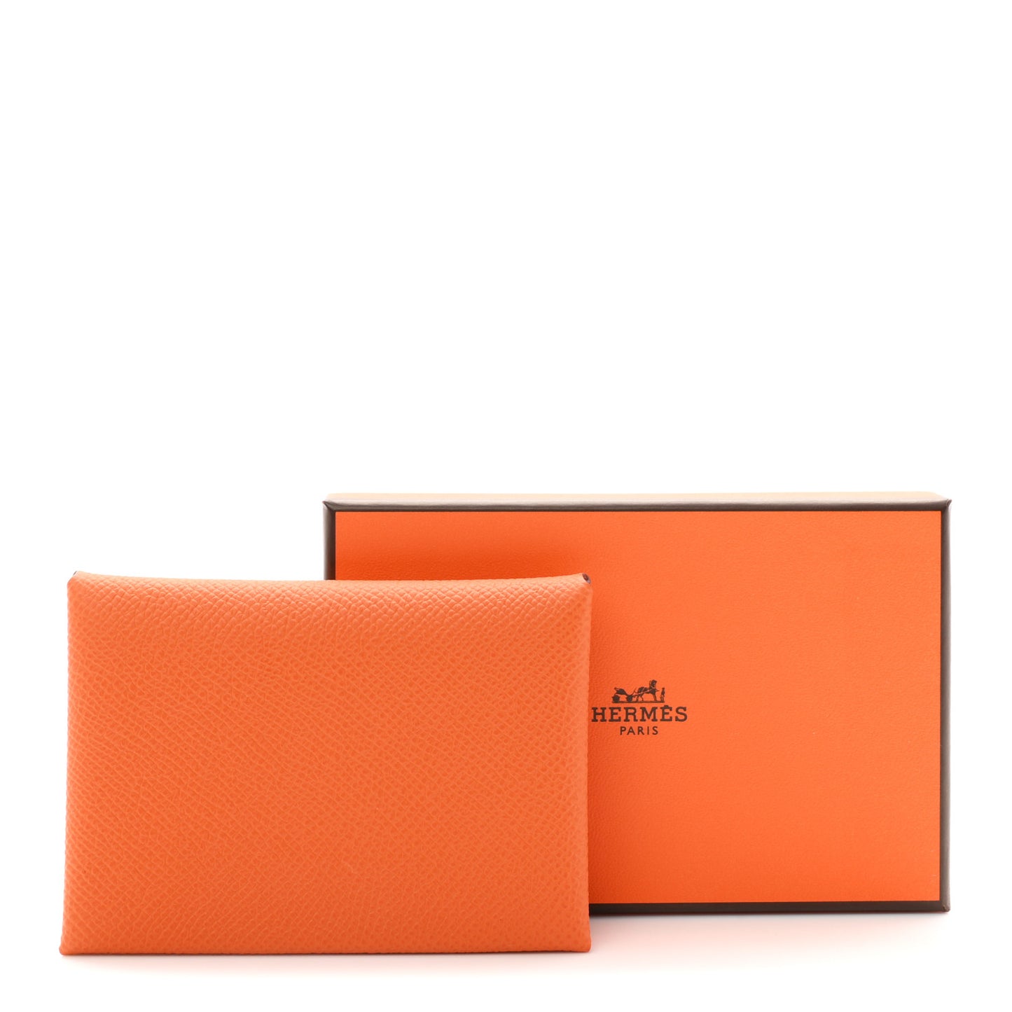 Epsom Calvi Duo Card Case Orange