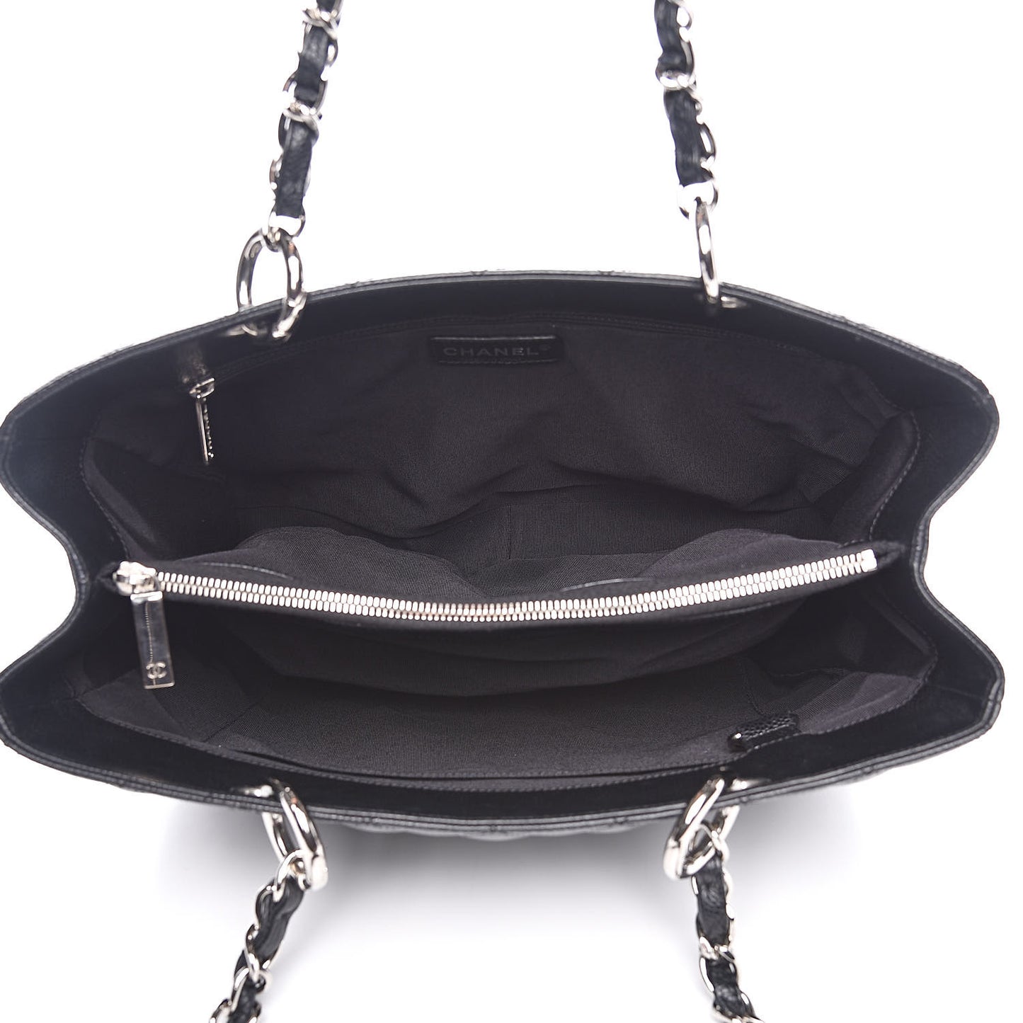 Caviar Quilted Grand Shopping Tote GST Black