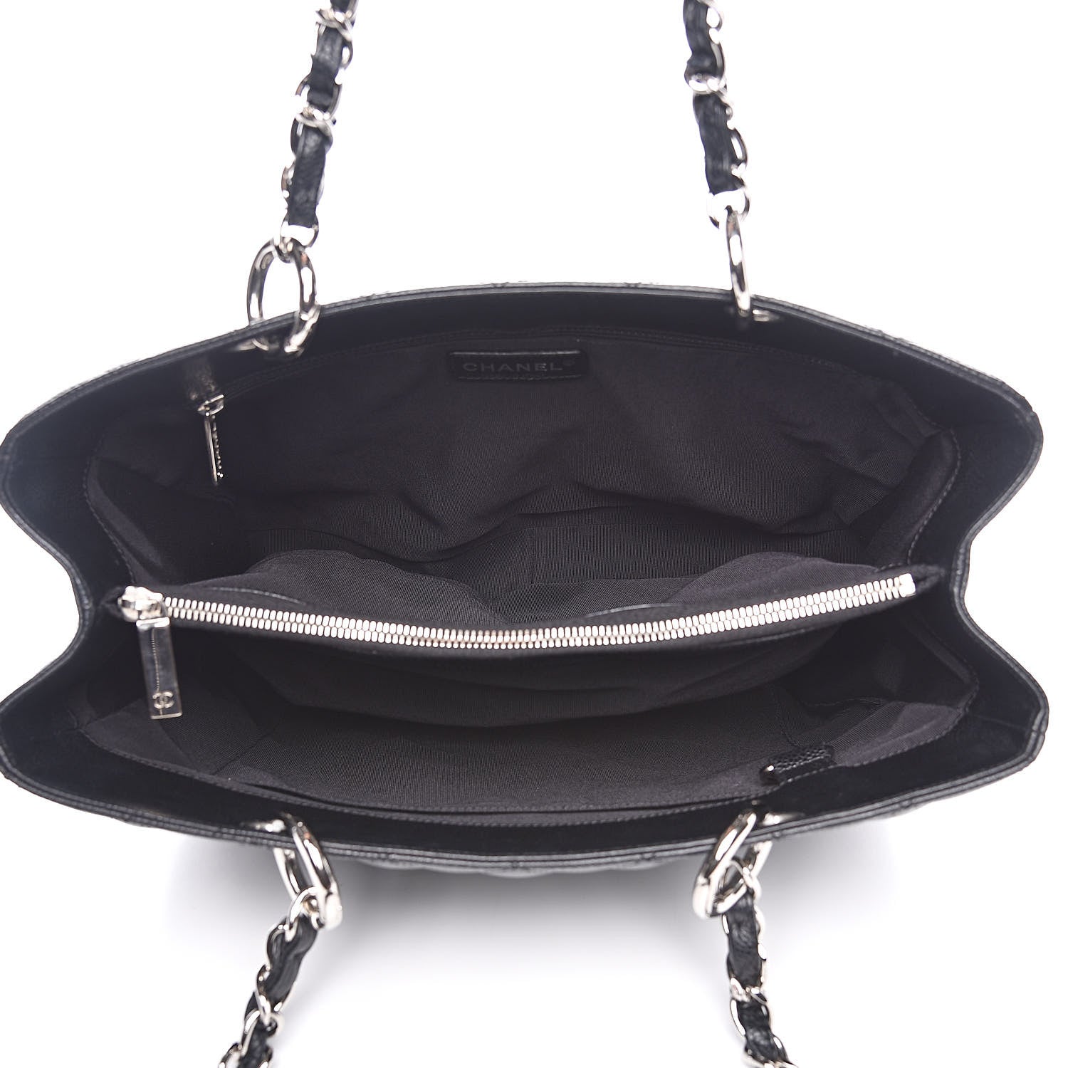 Chanel Caviar Quilted Grand Shopping Tote GST Black 6 of 16