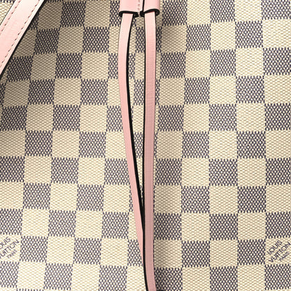 Louis Vuitton Damier Azur Neonoe MM Eau De Rose 7 of 9