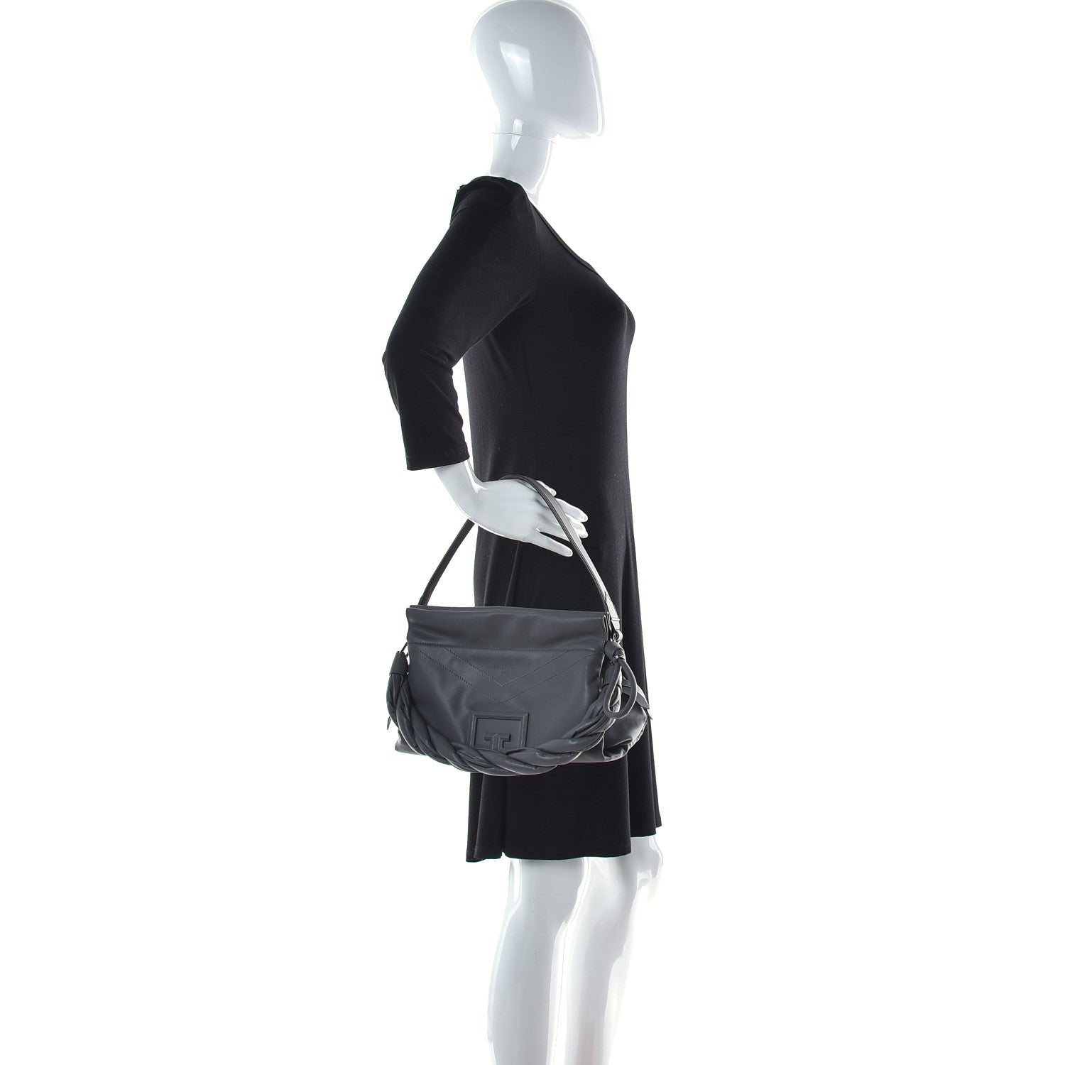 Givenchy Calfskin Medium ID93 Satchel Storm Grey 2 of 10