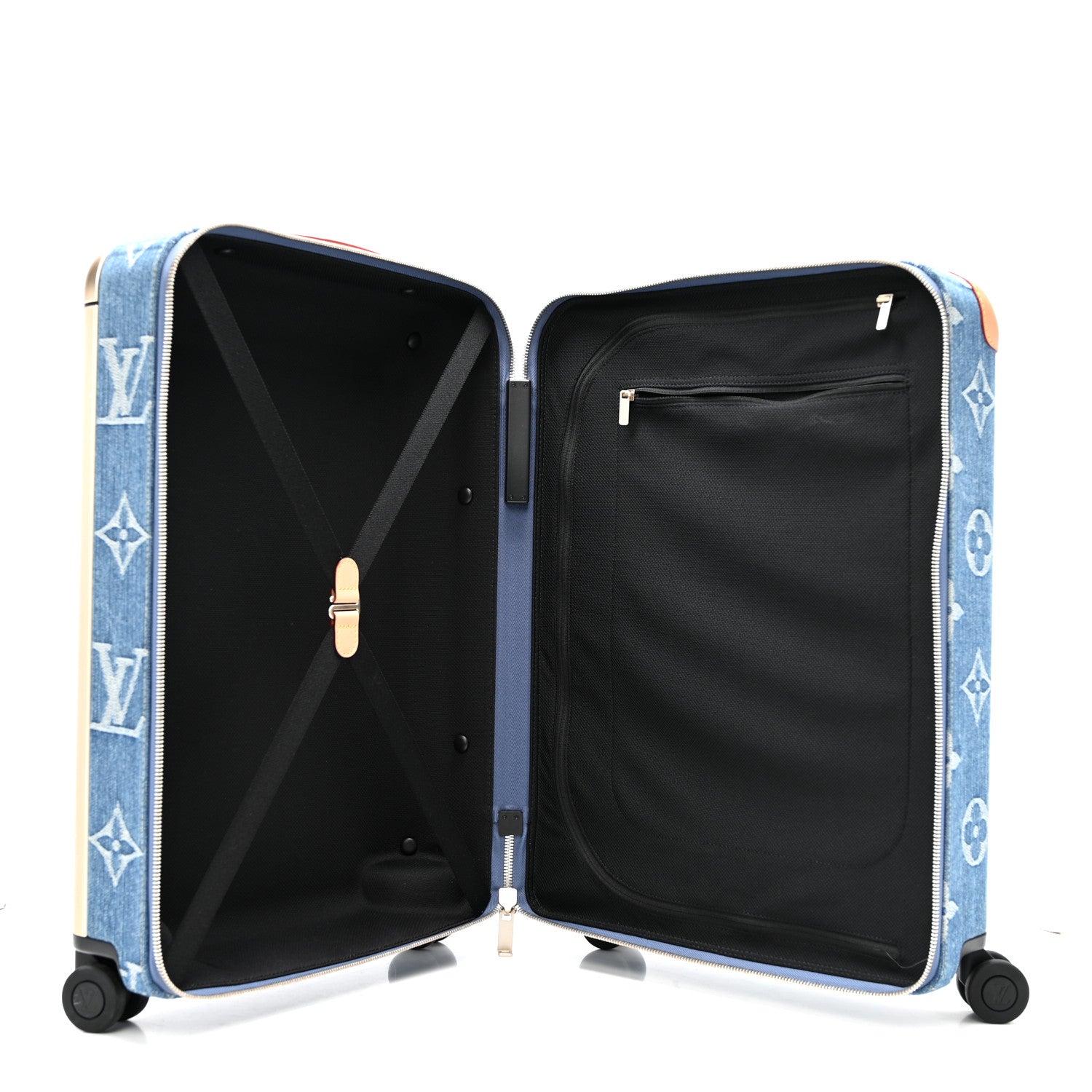 Louis Vuitton Monogram Denim Horizon 55 Blue 4 of 12