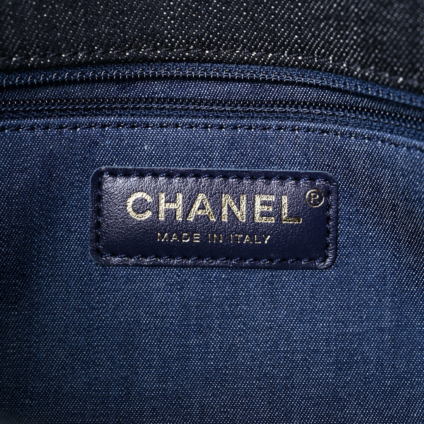 Denim Quilted Medium Funky Town Flap Black