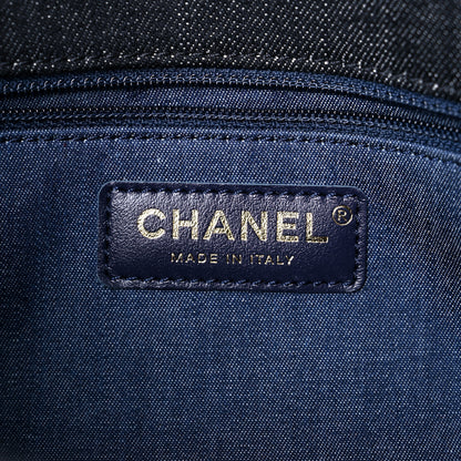 Chanel Denim Quilted Medium Funky Town Flap Black 6 of 10