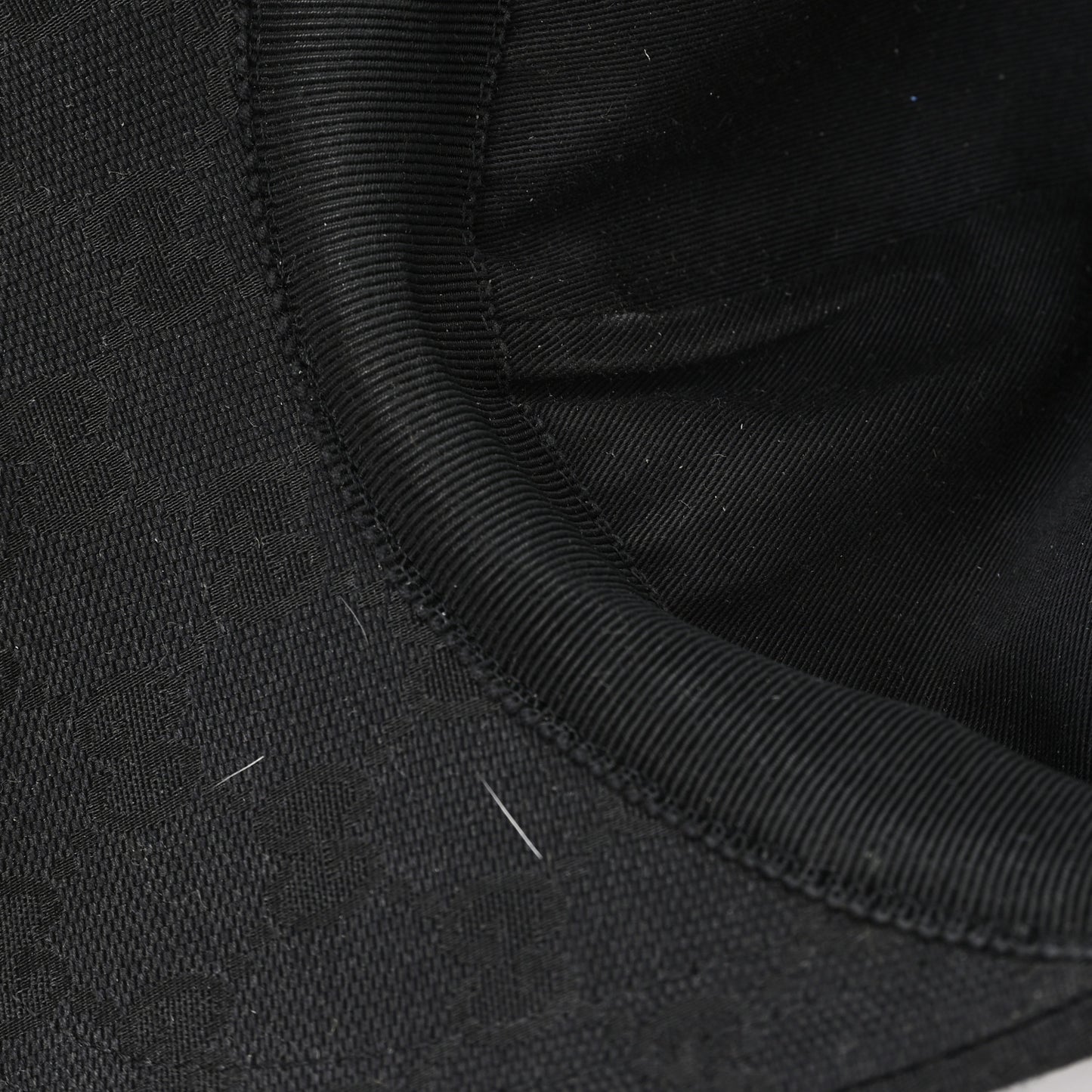 Monogram Textured Dollar Calfskin Zeno Baseball Hat XL Black