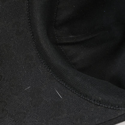 Gucci Monogram Textured Dollar Calfskin Zeno Baseball Hat XL Black 10 of 10