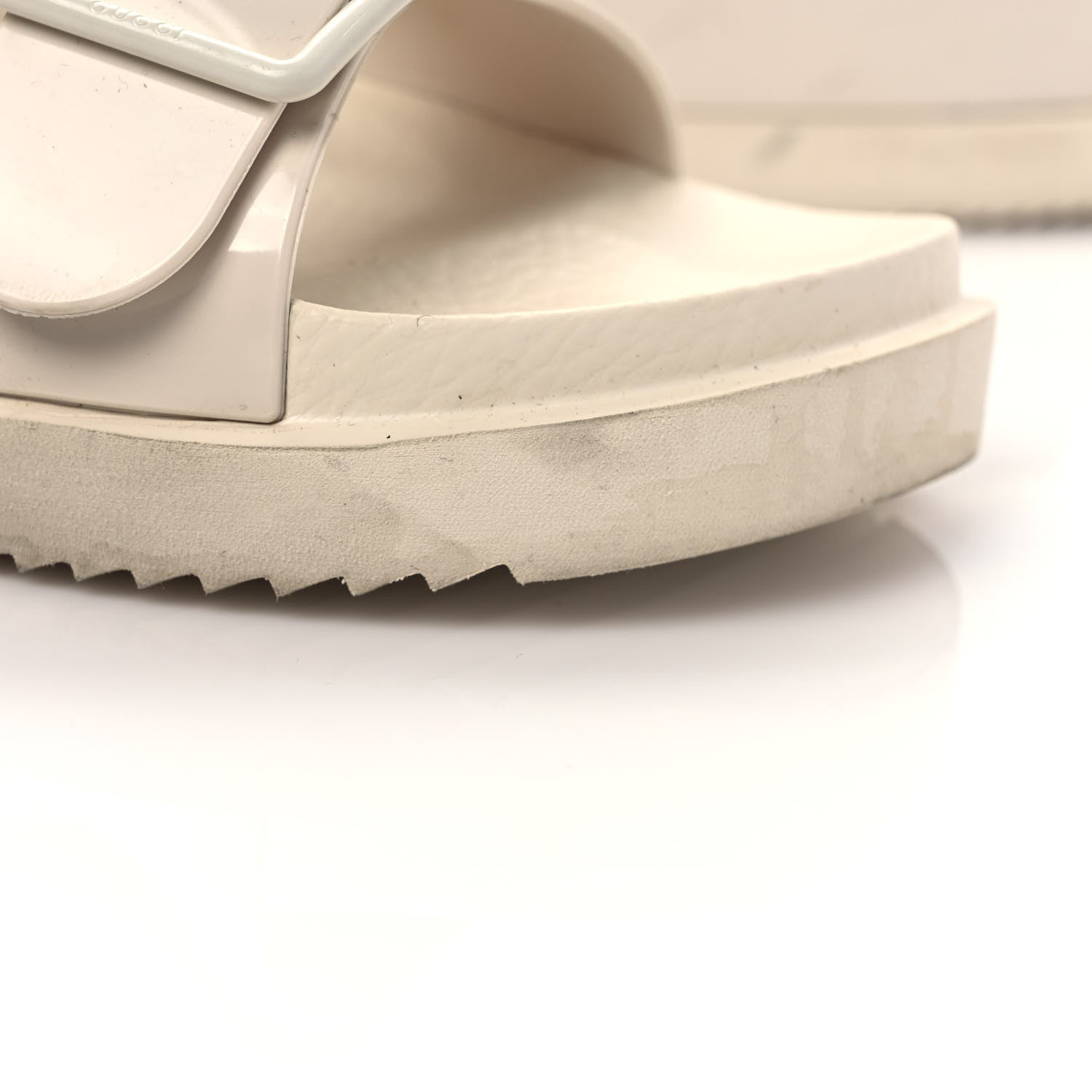 Gucci Rubber Mini Double G Womens Isla Dad Sandals 38 Dusty White 9 of 10