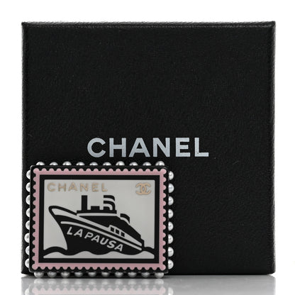 Chanel Resin Pearl CC La Pausa Brooch Multicolor 4 of 4