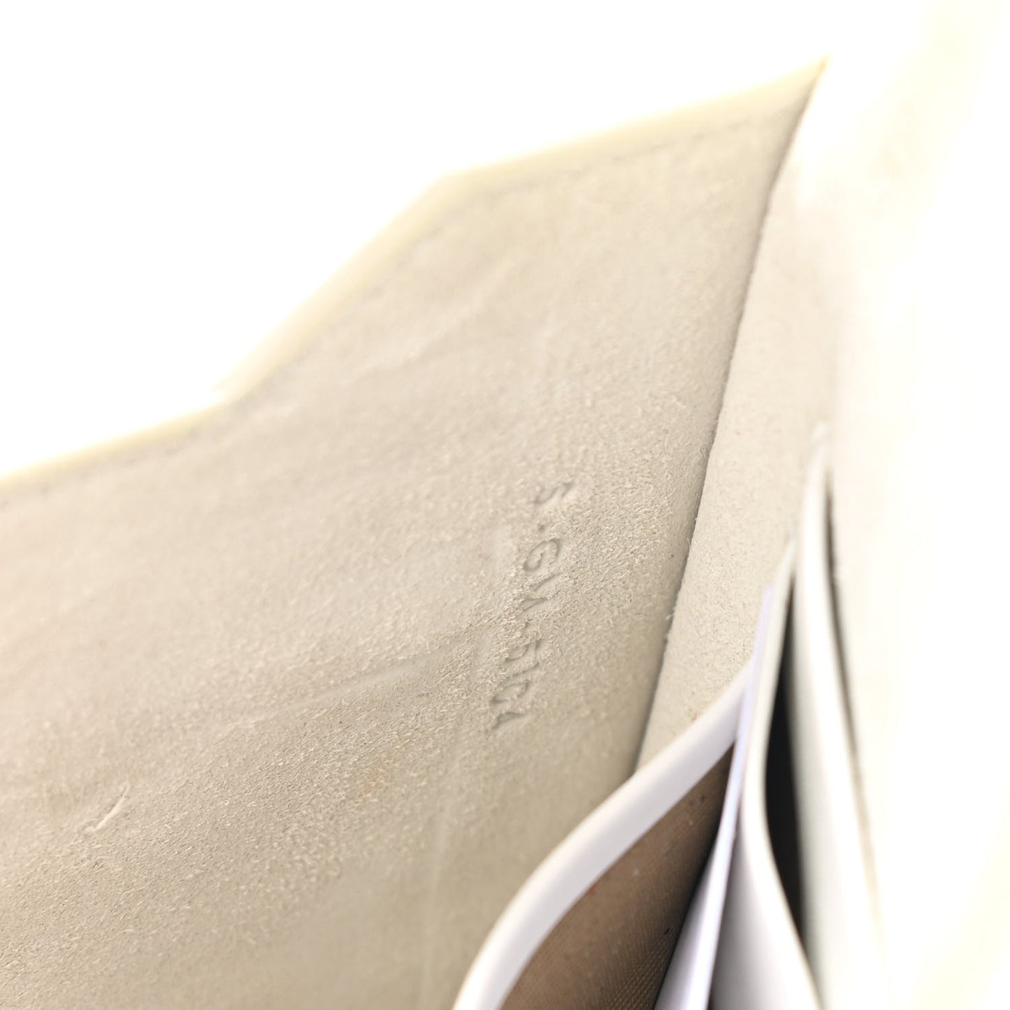 Smooth Calfskin Travel Clutch White