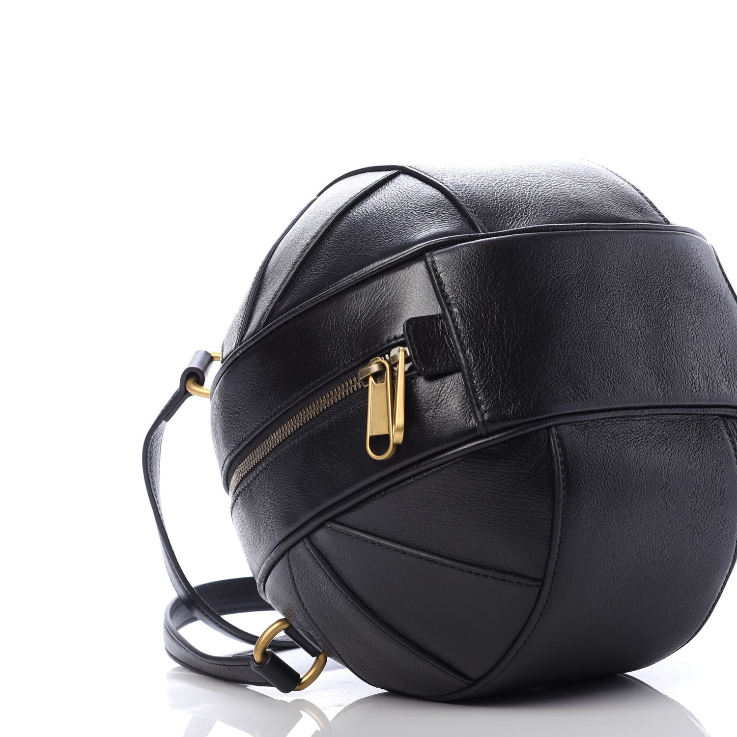 Gucci Piuma Lux Energy Tifosa Basketball Shaped Shoulder Bag Black 6 of 11