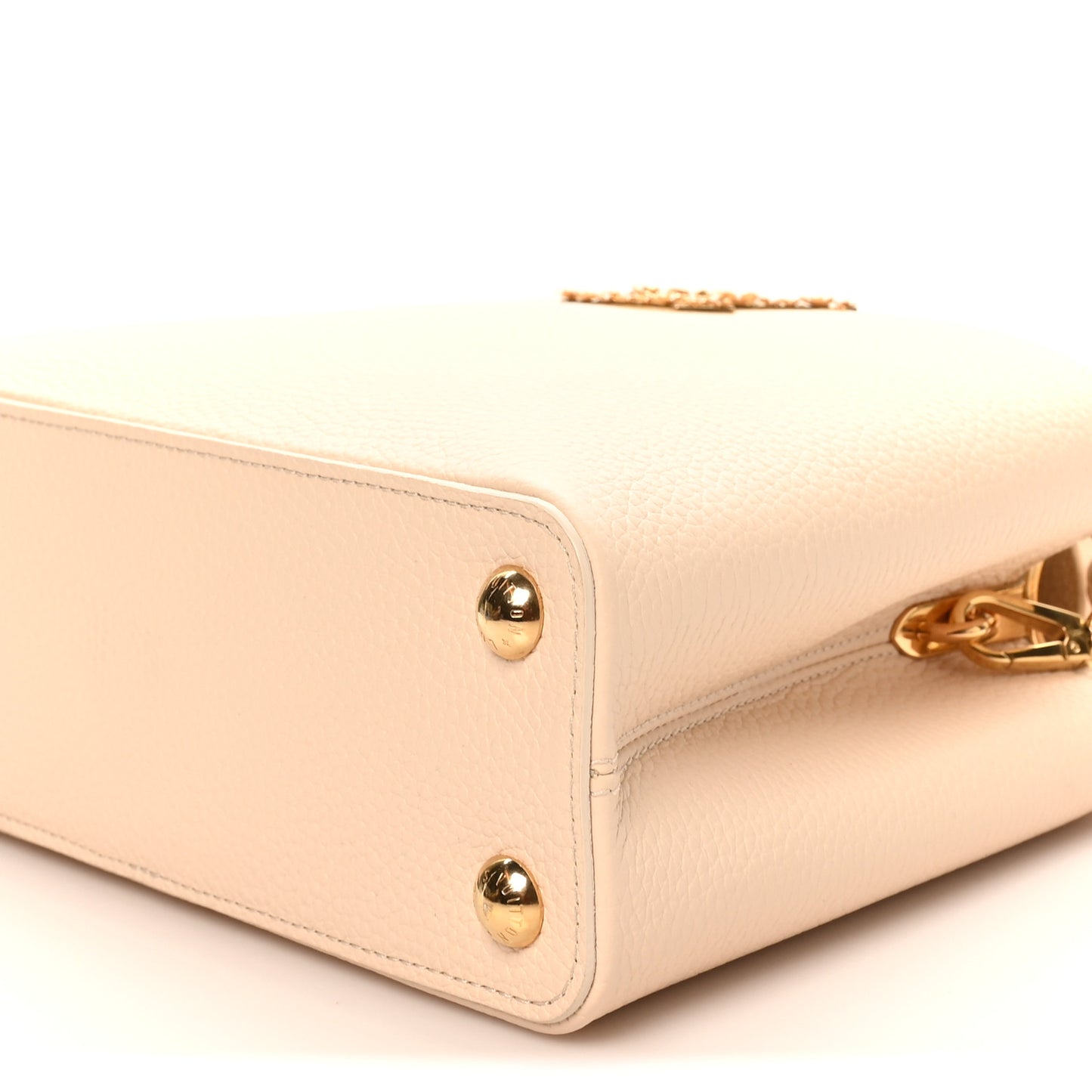 Taurillon Bloom Capucines BB Powder Beige