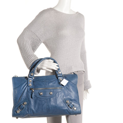Balenciaga Agneau Giant 21 Silver Hardware Work Atlantique 2 of 11
