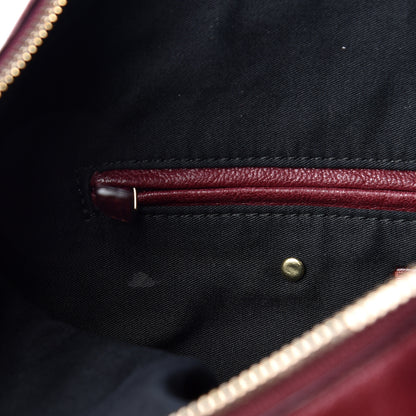 Alexander McQueen Suede Mini De Manta Tote Oxblood 8 of 10