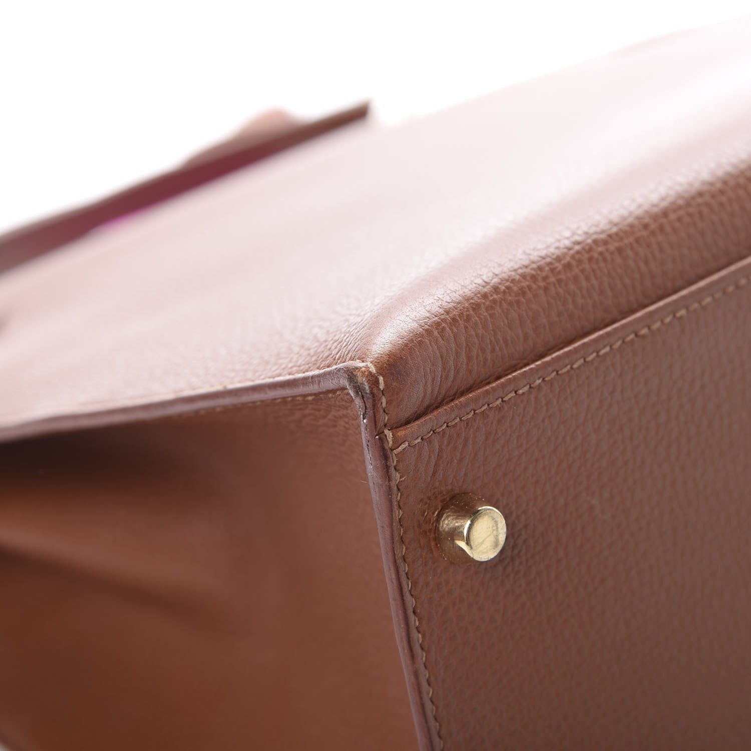 Hermes Vache Liegee Kelly Sellier 35 Noisette 11 of 17
