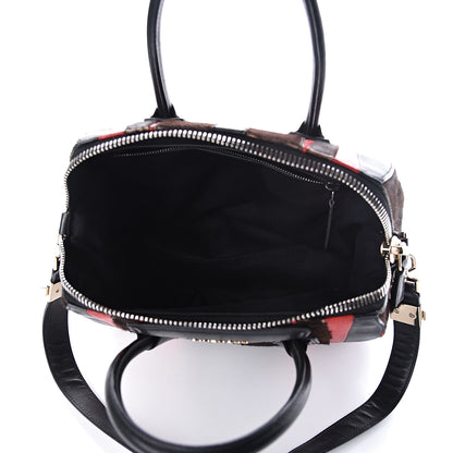 Givenchy Calf Hair Goatskin Smooth Calfskin Patchwork Medium Antigona Black Red 6 of 19