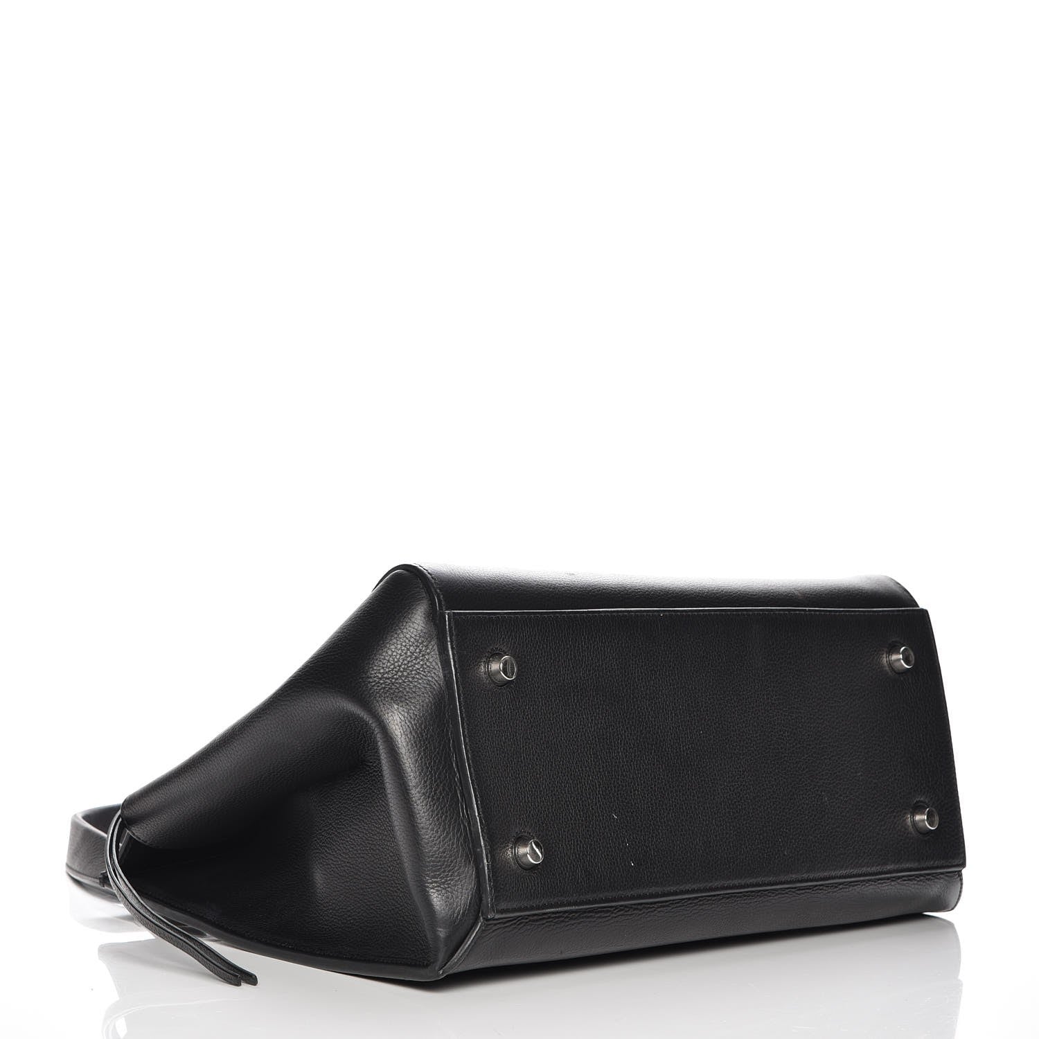 Celine Grained Calfskin Medium Edge Shoulder Bag Black 4 of 8