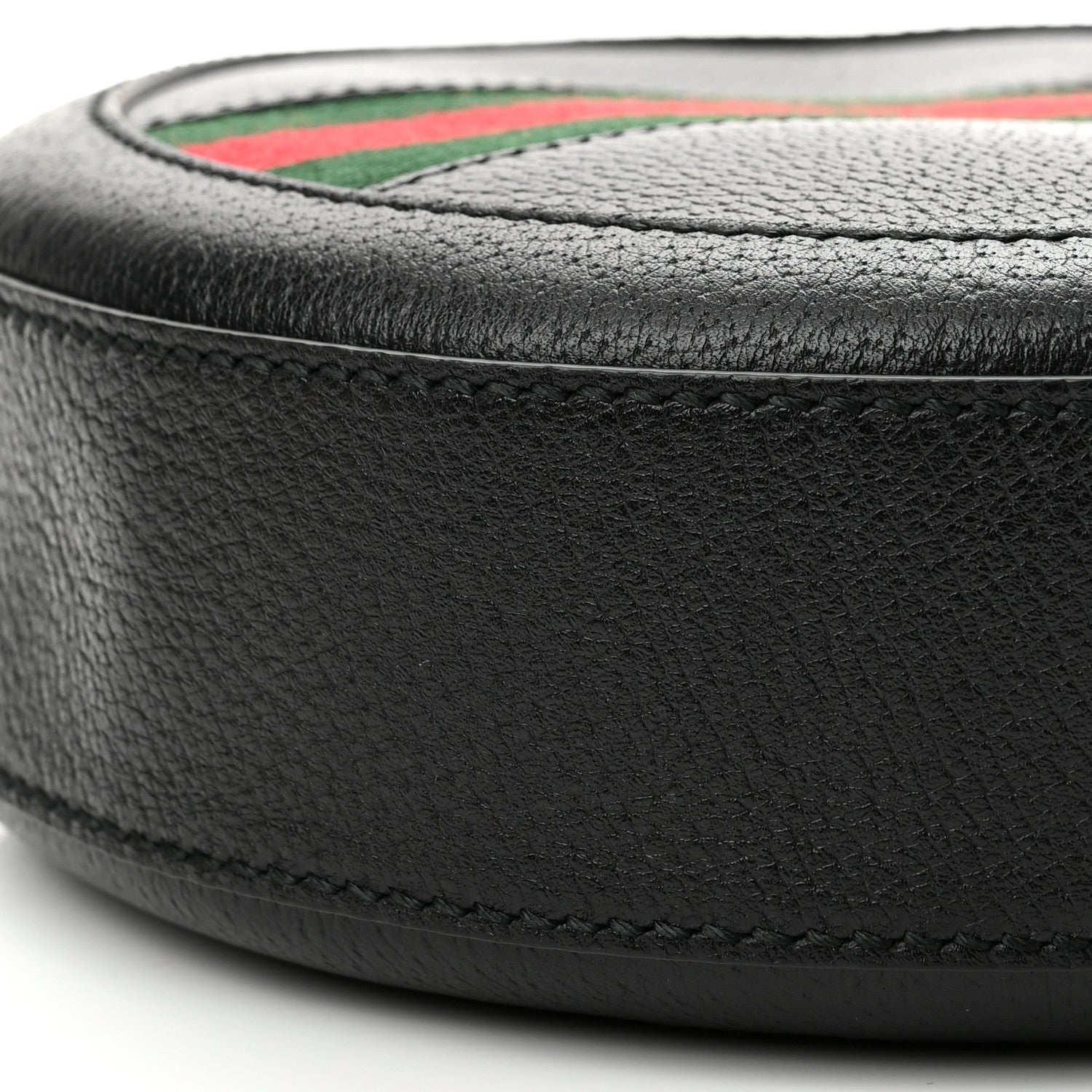 Gucci Grained Calfskin Web Mini Ophidia Round Shoulder Bag Black 10 of 10
