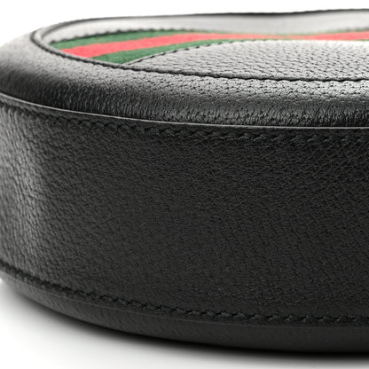 Gucci Grained Calfskin Web Mini Ophidia Round Shoulder Bag Black 10 of 10