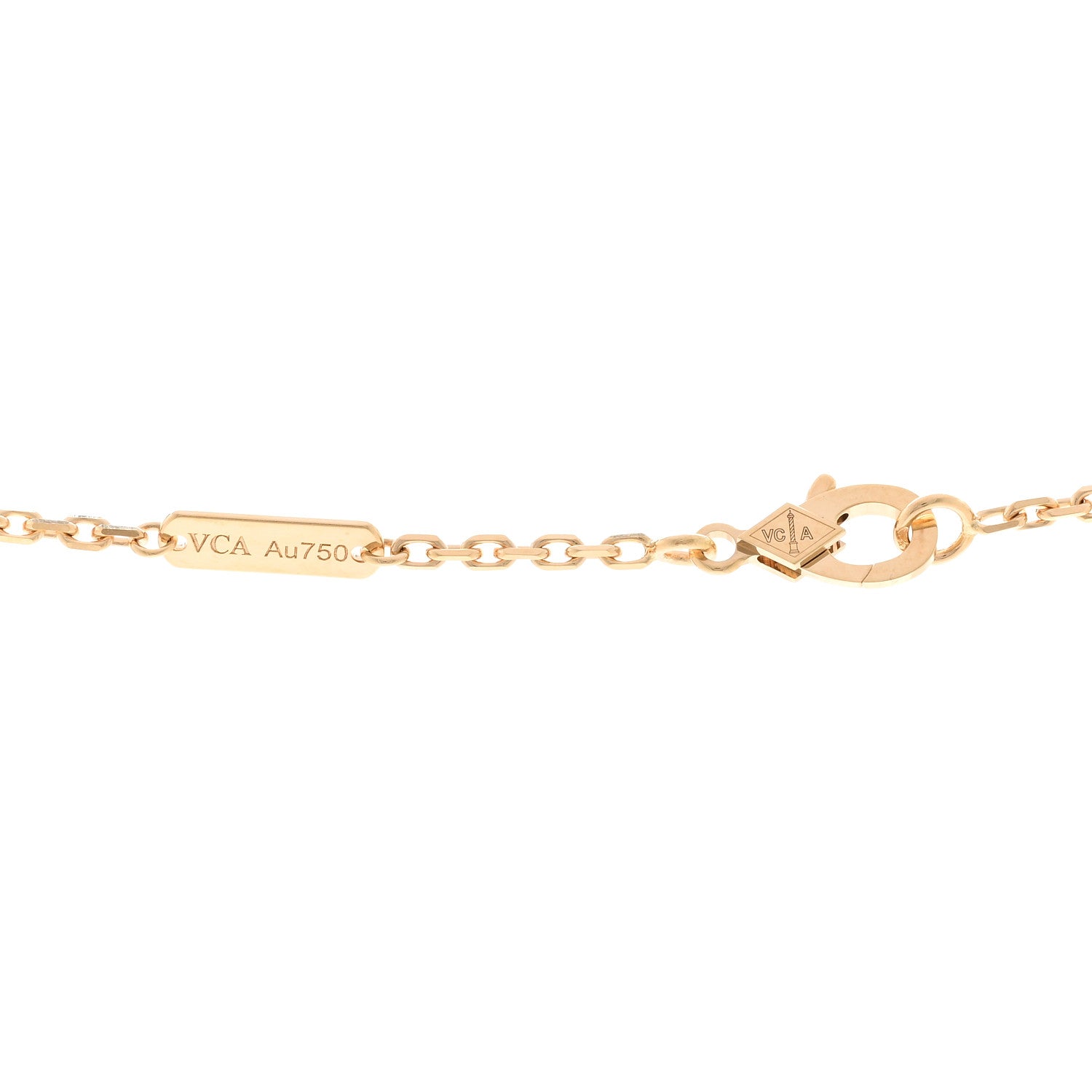 Van Cleef & Arpels 18K Yellow Gold Trace Chain Necklace 70cm 4 of 5