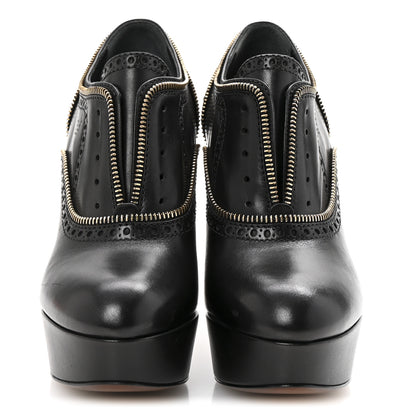 Louis Vuitton Calfskin Tomboy Platform Pumps 38 Black 3 of 10