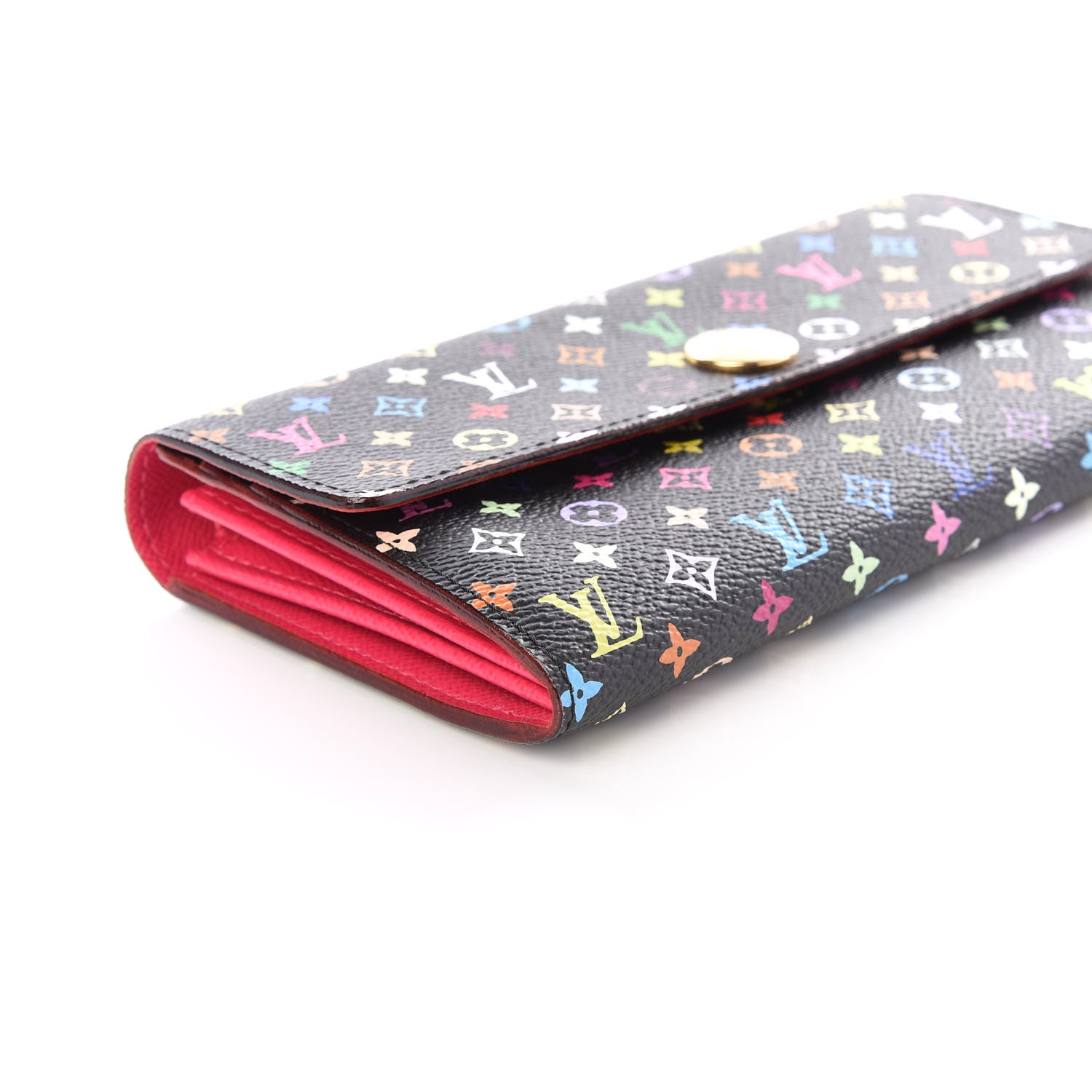 Louis Vuitton Monogram Multicolor Sarah Wallet Black Grenade 5 of 10