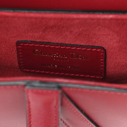 Christian Dior Calfskin Mini Saddle Bag Red 6 of 10