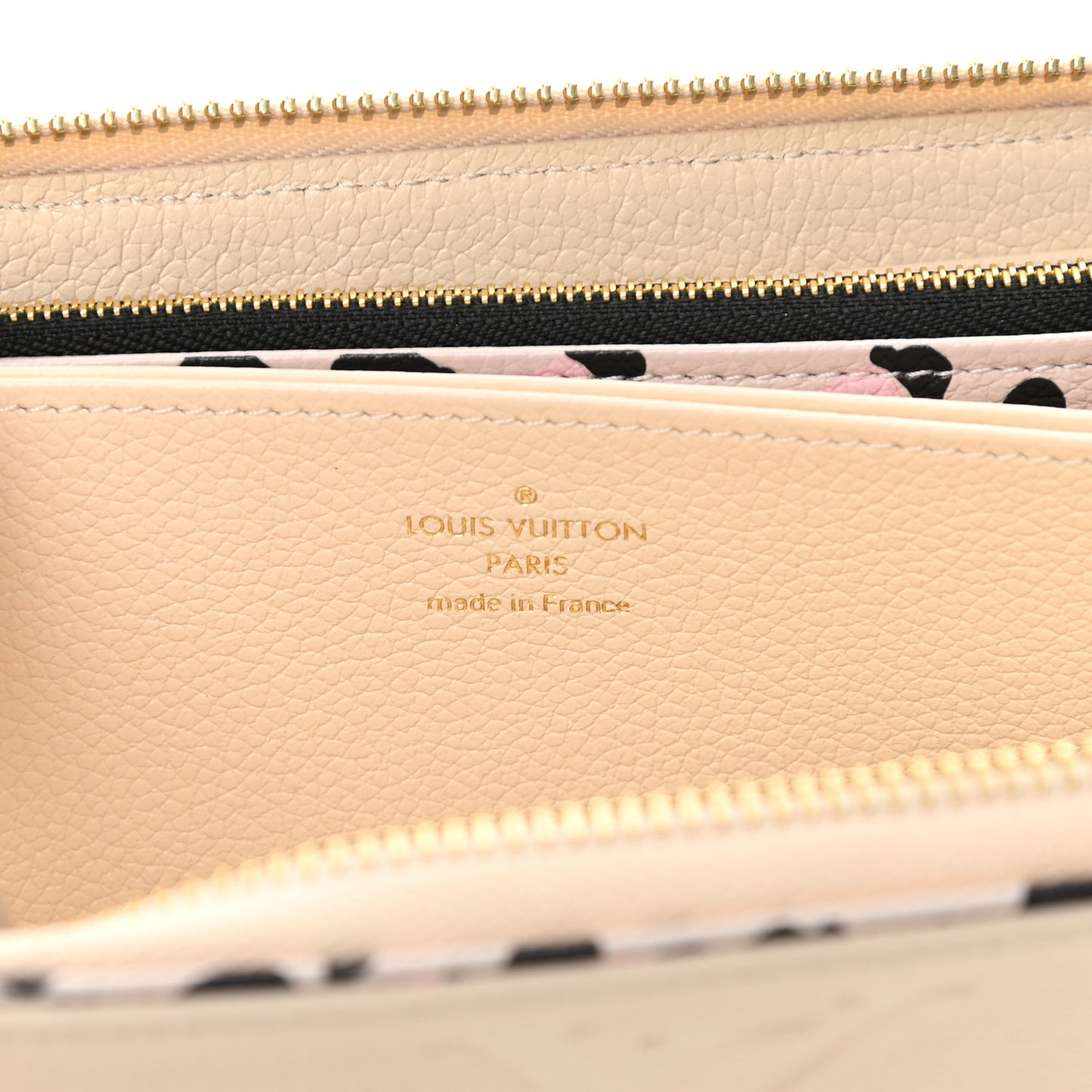 Empreinte Monogram Giant Wild At Heart Zippy Wallet Creme