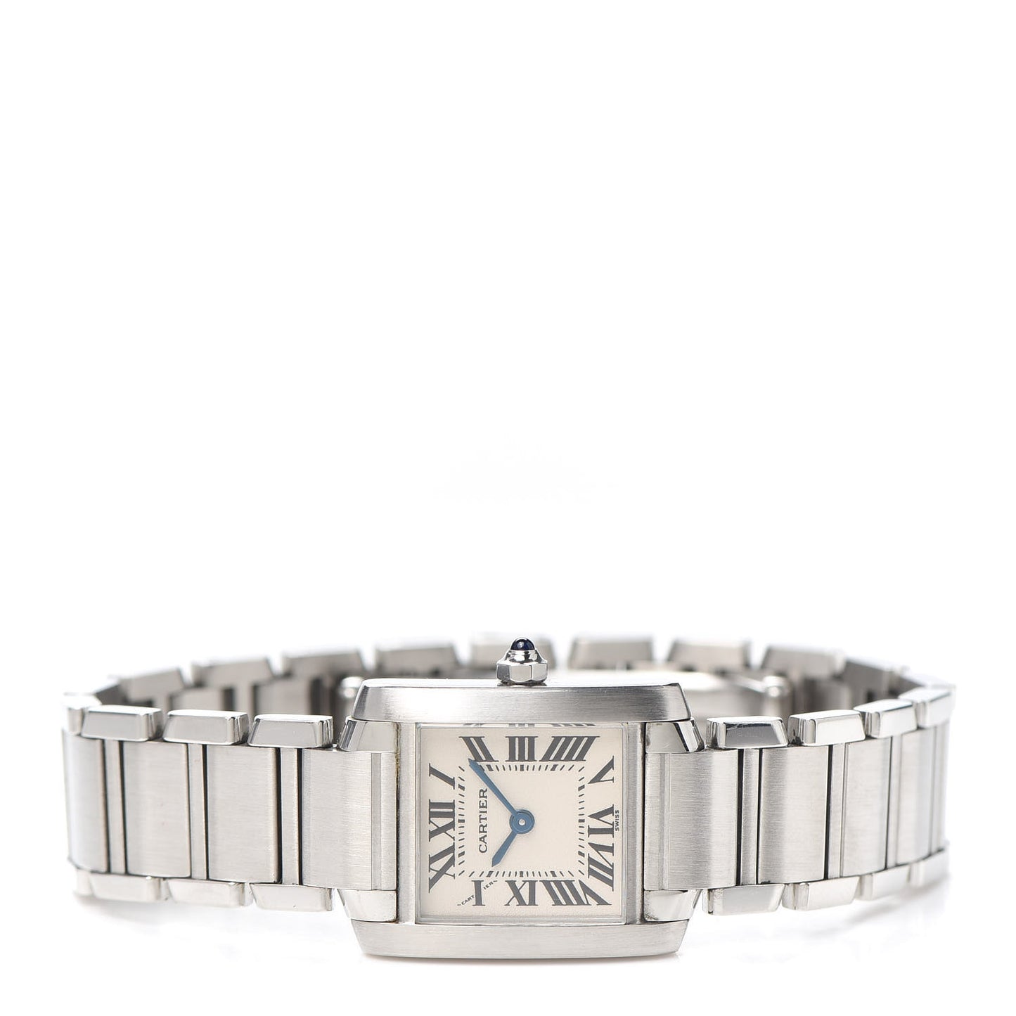 Stainless Steel 20mm Tank Francaise Quartz Watch