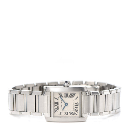 Cartier Stainless Steel 20mm Tank Francaise Quartz Watch 2 of 5