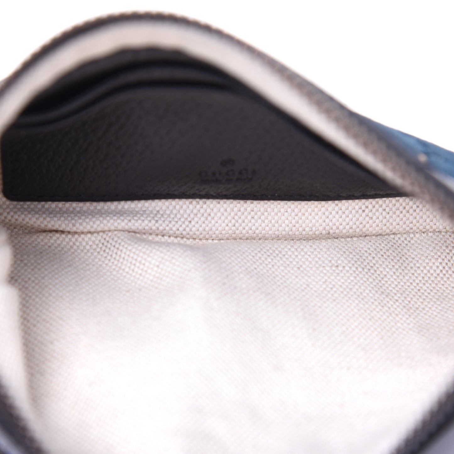 Velvet GG Monogram Textured Calfskin Web Smartphone Case Blue Beige Black