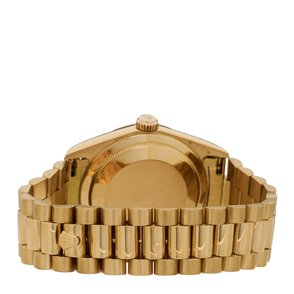 Rolex 18K Yellow Gold Diamond 36mm Oyster Perpetual Day-Date President Watch Champagne 18238 3 of 4