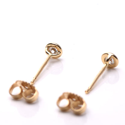 Tiffany 18K Yellow Gold Diamond .16ctw Elsa Peretti Diamonds By The Yard Earrings 3 of 6