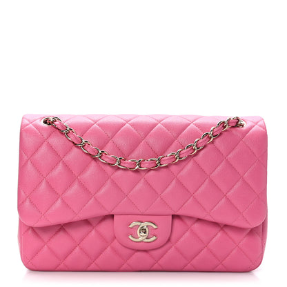 Chanel Caviar Quilted Jumbo Double Flap Pink 1 of 9