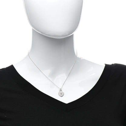 Tiffany Platinum Diamond Small Heart Lock Pendant Necklace 2 of 4