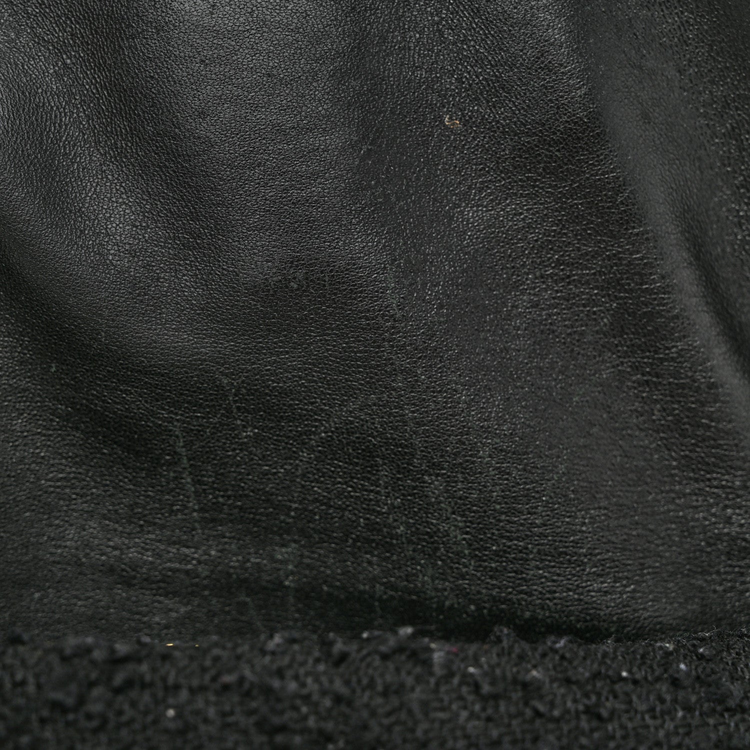 Saint Laurent Boucle Tweed Quilted Small Loulou Puffer Monogram Chain Satchel Black 12 of 12