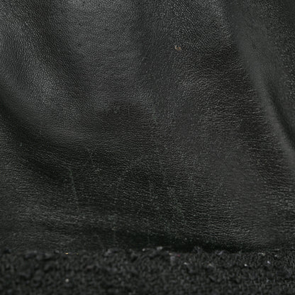 Saint Laurent Boucle Tweed Quilted Small Loulou Puffer Monogram Chain Satchel Black 12 of 12