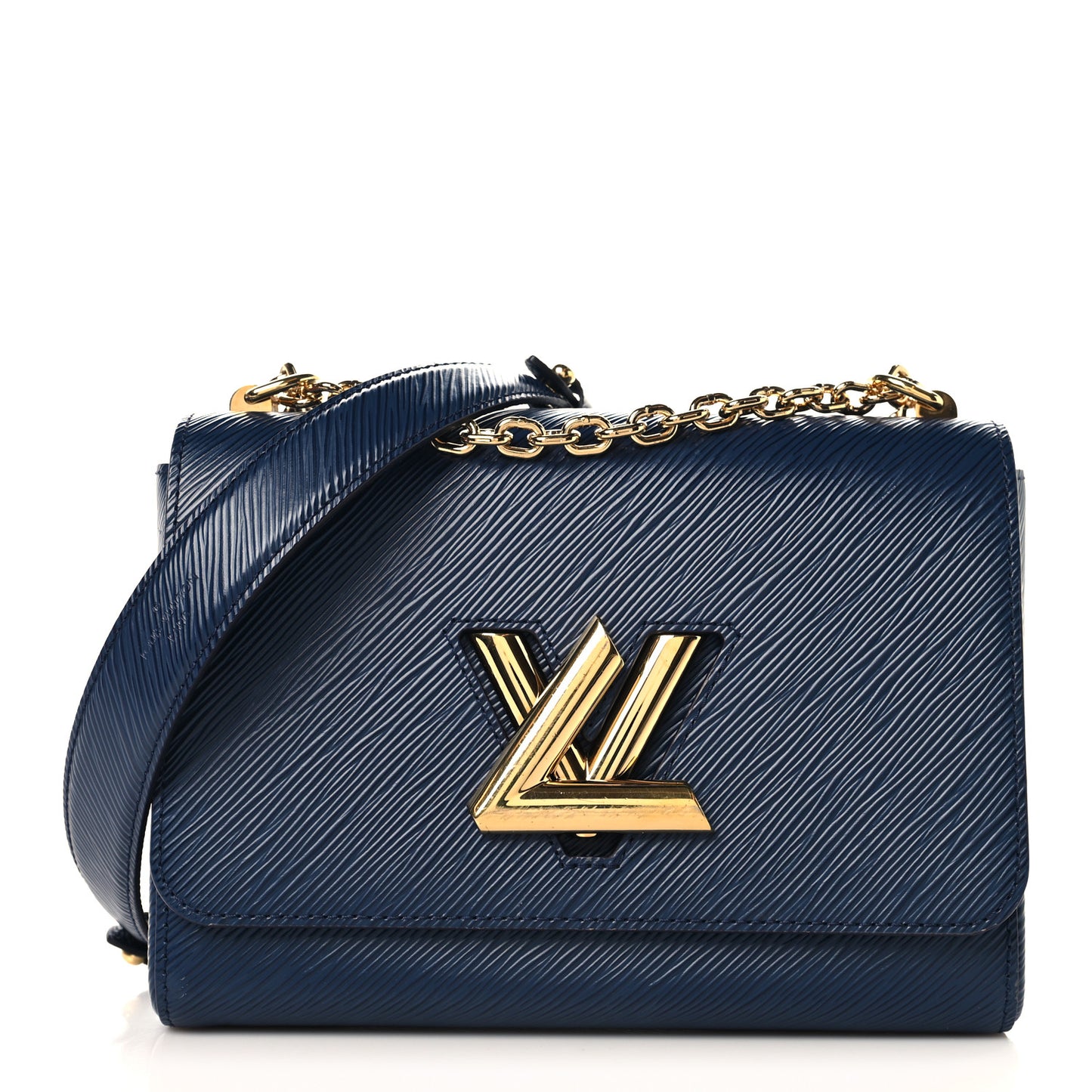 Epi Twist Shoulder Bag MM Indigo